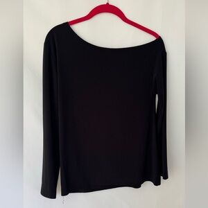 Norma Kamali Black Long Sleeve Top